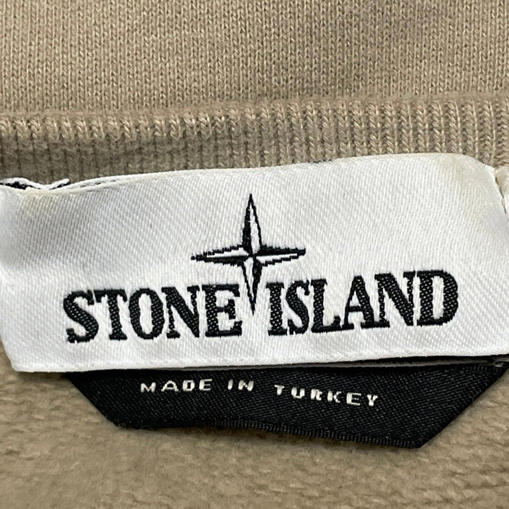 Stone Island Men's Beige Long Sleeve Crew Neck Knit Sweatshirt Sweater Top L