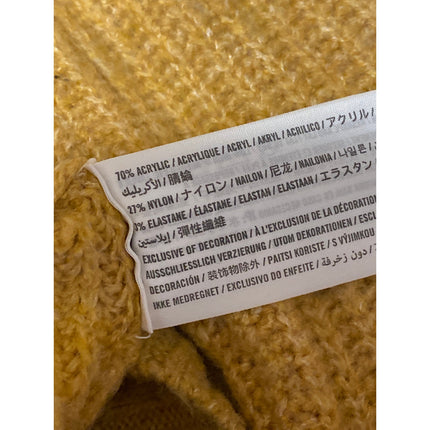 Abercrombie & Fitch Yellow Cream Long Sleeve Turtleneck Sweater Top Size XS