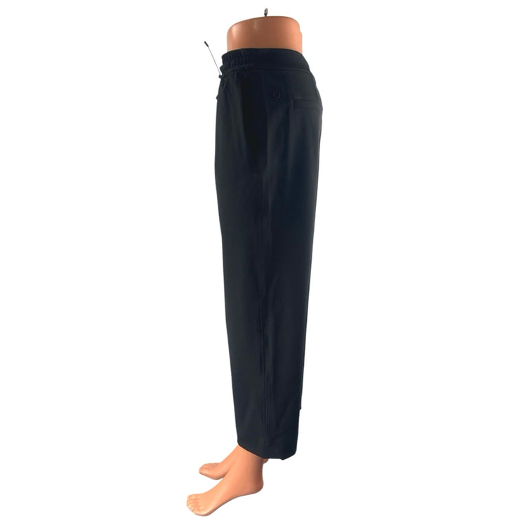 Lululemon Keep Moving Crop Women's Black Wicking High Rise Trousers Pants Size S