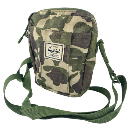 Herschel Supply Co. Cruz Green Army Military Camo Crossbody Zip Handbag Small