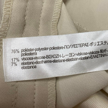 Zara Women's White High Waisted Pleated Tapered Trousers Dress Pants Size S