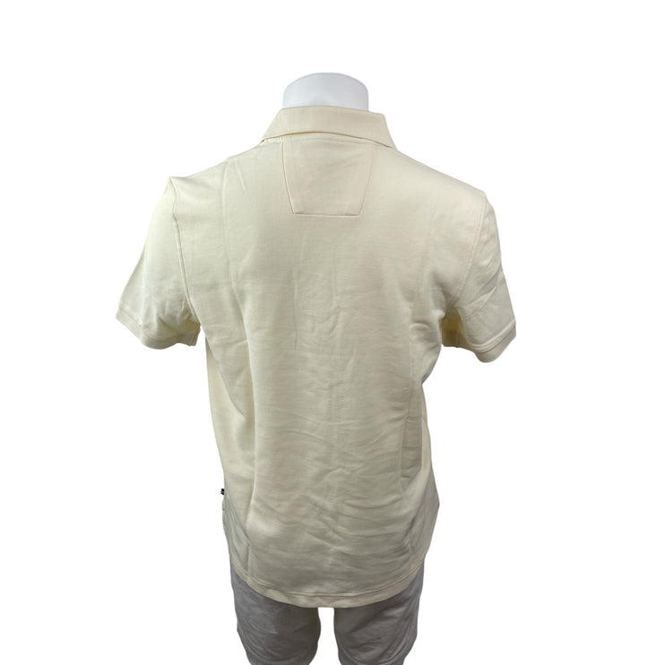 Nautica Performance Deck Men's Yellow Classic Fit Short Sleeve Polo Shirt Top S