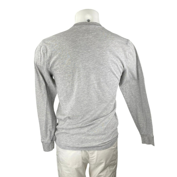 Ultra Game NBA New York Knicks Basketball Gray Long Sleeve Pullover Tee Shirt M