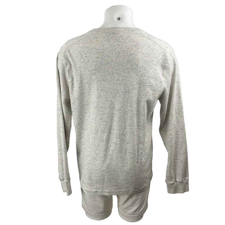 J.Crew Oarsman Heritage Brushed Henley Long Sleeve Sweatshirt Sweater Top Sz XL