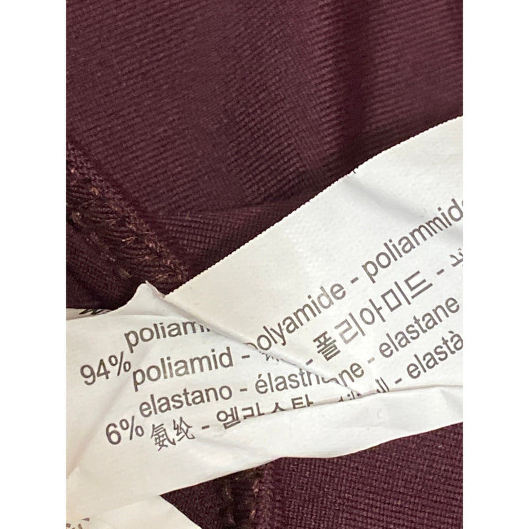 Zara Women's Red Burgundy Sleeveless Turtleneck Thong Tank Bodysuit Top Size S