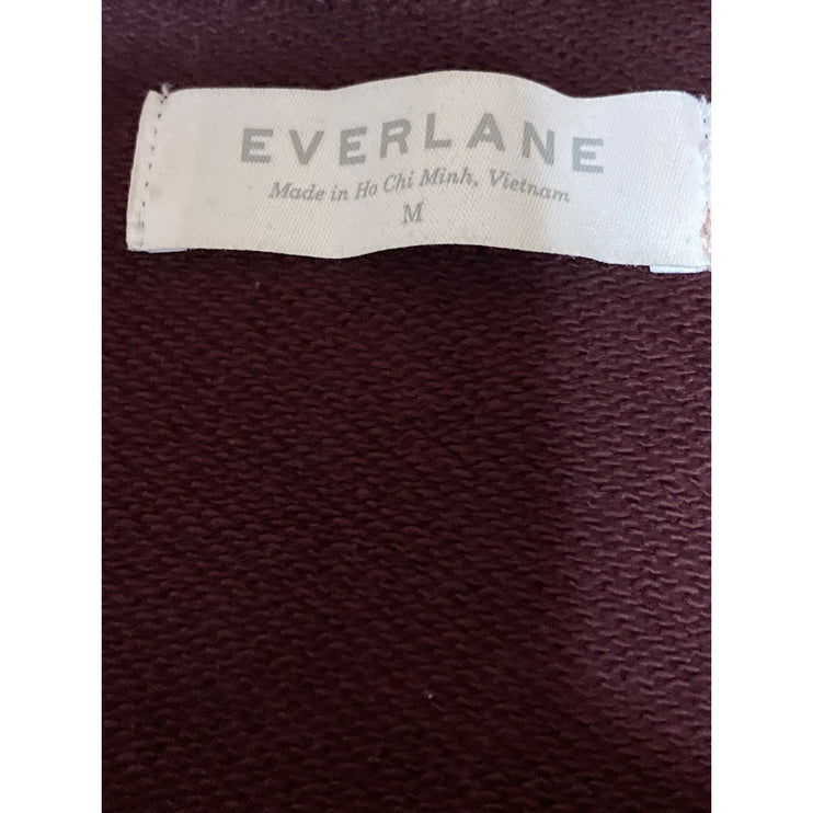 Everlane Women's Red 100% Human Crew Neck Long Sleeve Sweatshirt Top Size M