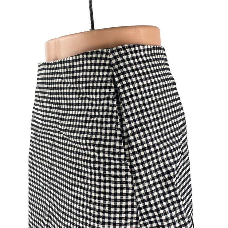 Urban Outfitters Womens Gingham Plaid Check High Rise Mini Flare A-Line Skirt S