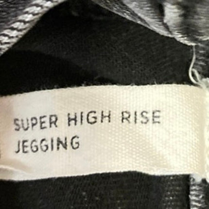 Pacsun Women's Black Super High Rise Jegging Raw Hem Skinny Denim Jeans Size 26