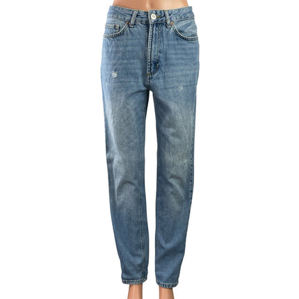 Urban Outfitters BDG Womens Blue Tapered Leg Mom High Rise Denim Jeans Pants 26