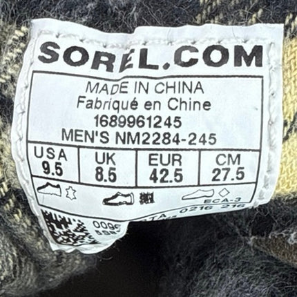 Sorel Madson Men's Brown Suede Leather Lace Up Waterproof Winter Boots Size 9.5