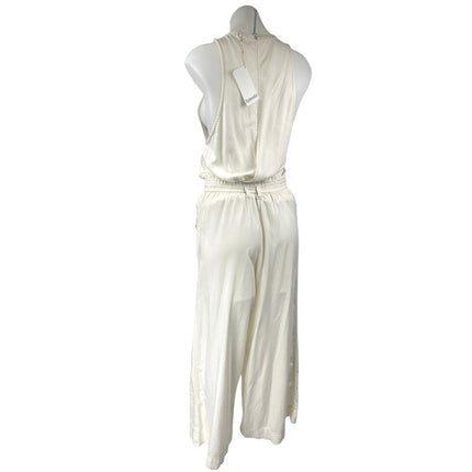 NEW Splendid White Sleeveless Tank Top Crop Wide Leg Pants 2 Pc Set Size XS