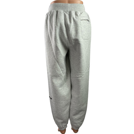 IDA Supply Womens Gray Fleece Logo Tapered Leg Lounge Jogger Sweat Pants Size L