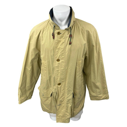 Valstar Men's Brown Reversible Button Zip Long Sleeve Rain Coat Jacket 52 US 42