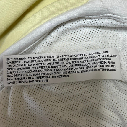 All in Motion Yellow Cami Tank Top A-Line Skort Skirt Athletic Activewear Set M