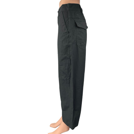 Agolde Women's Black High Waisted Utility Cropped Wide Leg Denim Jeans Size 25