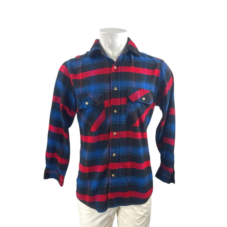 Northwest Territory Men's Plaid Check Collared Long Sleeve Button Up Shirt Top S
