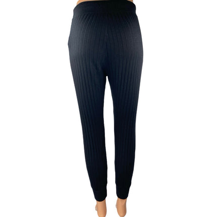 Abercrombie & Fitch Womens Black Rib Knit High Rise Skinny Leggings Pants Sz XS
