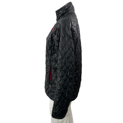 The North Face Thermoball Black Long Sleeve Full Zip Quilted Puffer Jacket Sz M