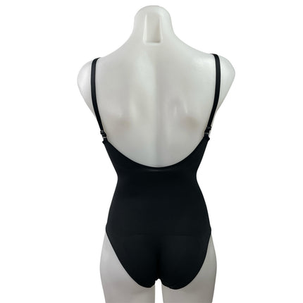 Skims Black Sleeveless Open Back Stretch Cami Tank Bodysuit Top Size XXS/XS