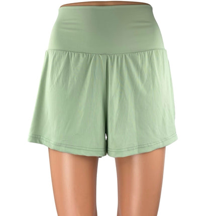 NEW Halara Women's Green High Waist Activewear Fitness Yoga Running Shorts Sz 6