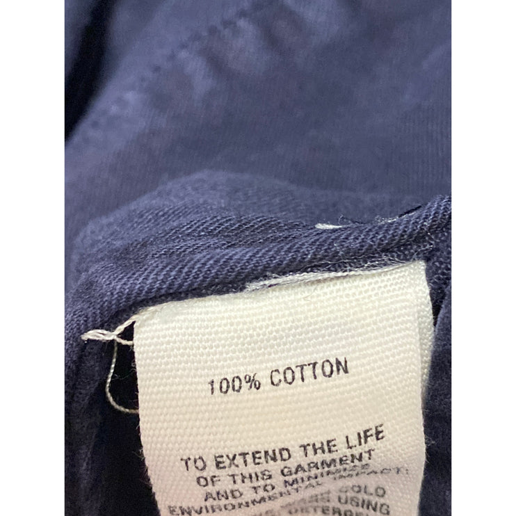 Alex Mill Men's Navy Blue High Waist Straight Leg Cotton Khaki Chino Shorts 36