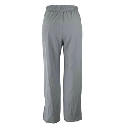 Abercrombie & Fitch Women's Gray Pull On Slit Wide Leg Trousers Pants Size XXS