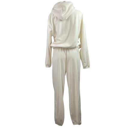 MP MyProtein Women's Cream Lounge Hoodie Hooded Sweatpants 2 Piece Set Size S