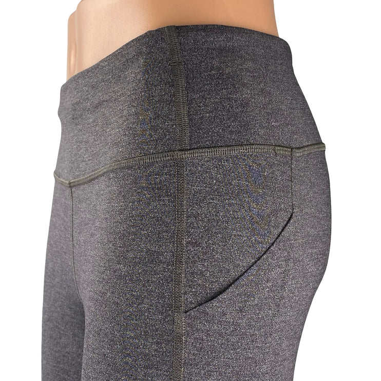 Lululemon Pace Rival Crop Women' s Gray Running Yoga Athletic Leggings Pants 6