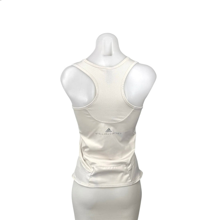 Adidas Stella McCartney White Sleeveless Yoga Gym Athletic Activewear Tank Top S