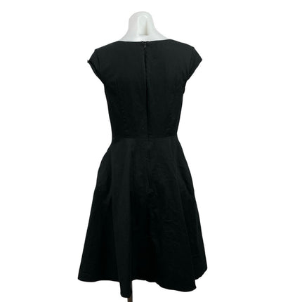 Hanpceirs Black 1950s Vintage Party Cocktail Sweetheart Fit & Flare Mini Dress M