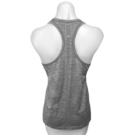 Lululemon Gray Racerback Scoop Neck Yoga Gym Workout Athletic Tank Top Size 4