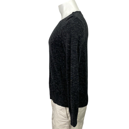 Banana Republic Men's Black Heather Long Sleeve Crew Neck Sweater Top Size S