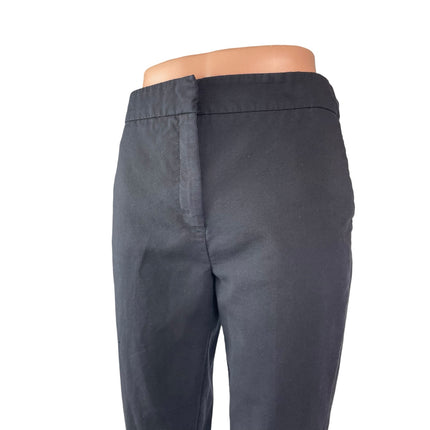 Zara Womens Black High Rise Slim Fit Office Tapered Trousers Dress Pants Size M