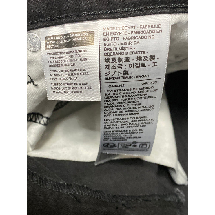 NEW Levi's 511 Men's Black High Waisted Slim Fit Straight Denim Jeans Pants 30