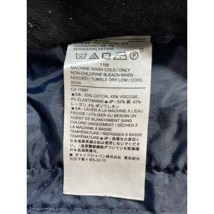 Banana Republic Women's Navy Blue Argyle Pattern Straight Trousers Pants Size 4