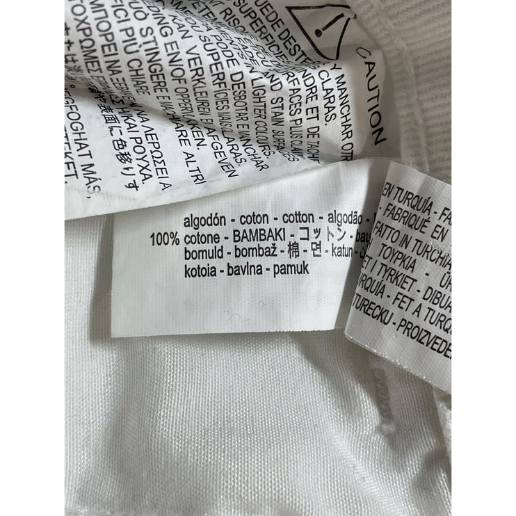 Zara Women's White High Waisted Belted Wide Leg Baggy Palazzo Denim Jeans Size 4