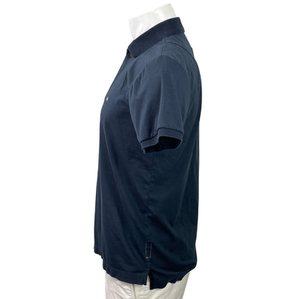 Rag & Bone Men's Navy Blue Short Sleeve Tennis Golf Casual Polo Shirt Top Size M