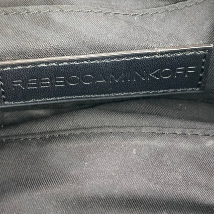 Rebecca Minkoff Women's Brown Brushed Pebbled Leather Chain Strap Crossbody Bag