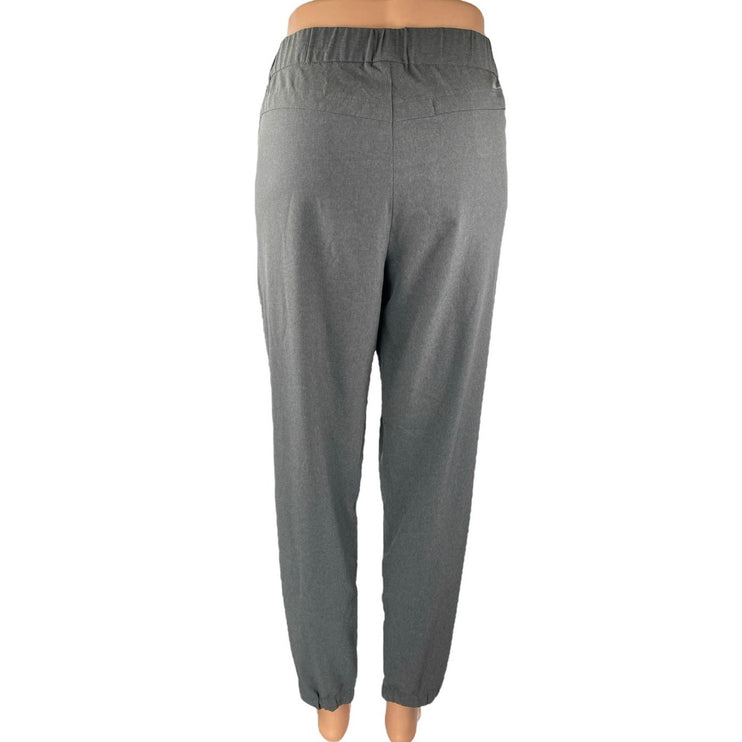 Eddie Bauer Women's Gray Elastic Waist Straight Leg Pockets Trousers Pants Sz S