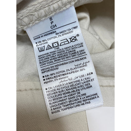 NEW Old Navy Women's Cream White High Waist Straight Tapered Chino Khaki Pants S