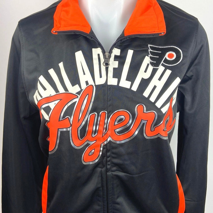 Sports By Carl Banks NHL Licensed Philadelpia Flyers Zip Up Athletic Jacket Sz S