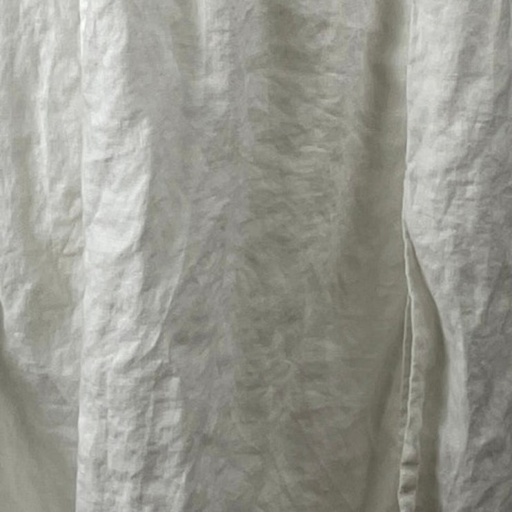 Aritzia Wilfred White 100% Linen Sleeveless Bustier Fit & Flare Midi Dress Sz M