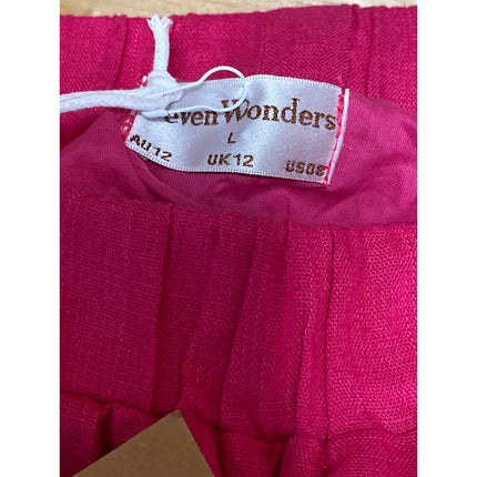 NEW Seven Wonders Chiara Women's Pink Elastic Waist Mini A-Line Skirt Size L