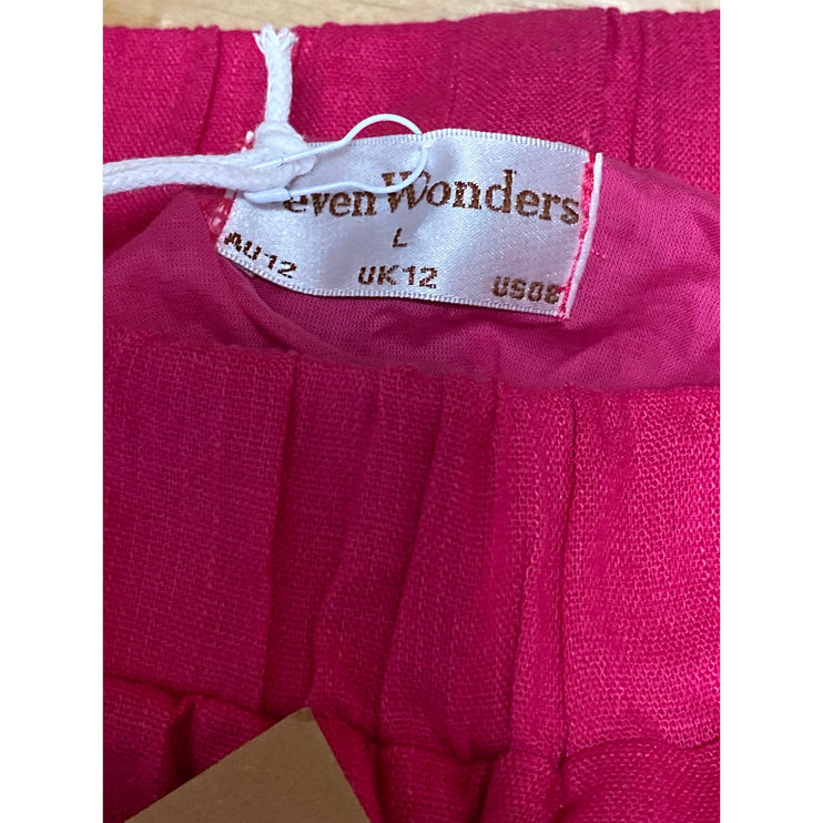NEW Seven Wonders Chiara Women's Pink Elastic Waist Mini A-Line Skirt Size L