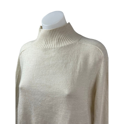 Banana Republic Women's Beige Long Sleeve Turtleneck Knit Sweater Top Size M