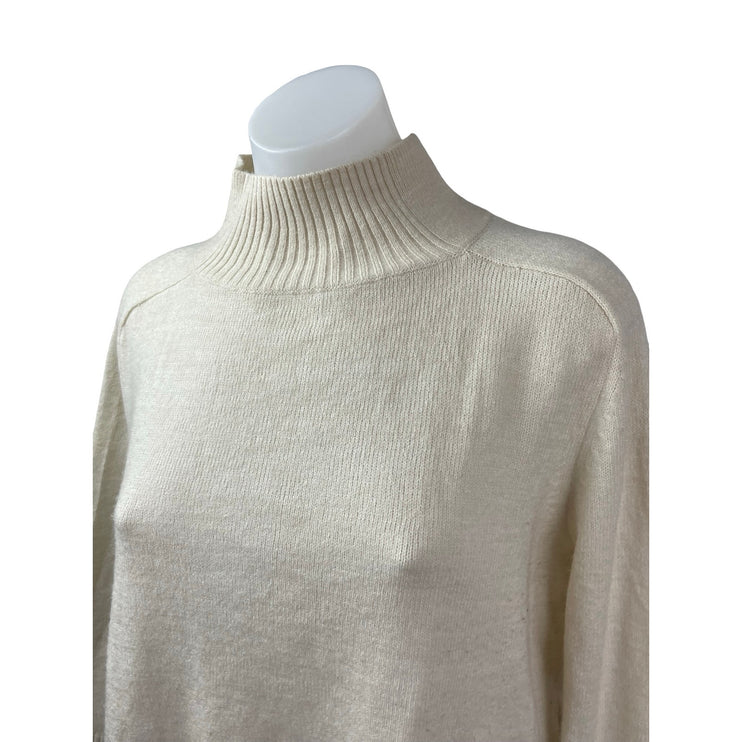 Banana Republic Women's Beige Long Sleeve Turtleneck Knit Sweater Top Size M