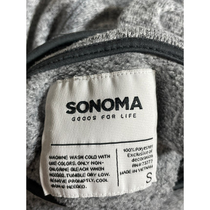 Sonoma Women's Gray Heather Henley Turtleneck Long Sleeve Sweater Top Size S