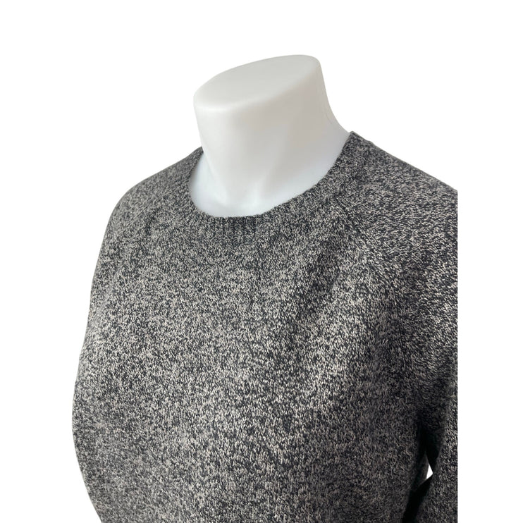 J.Crew Women's Gray 100% Lambswool Crew Neck Long Sleeve Sweater Top Size XL