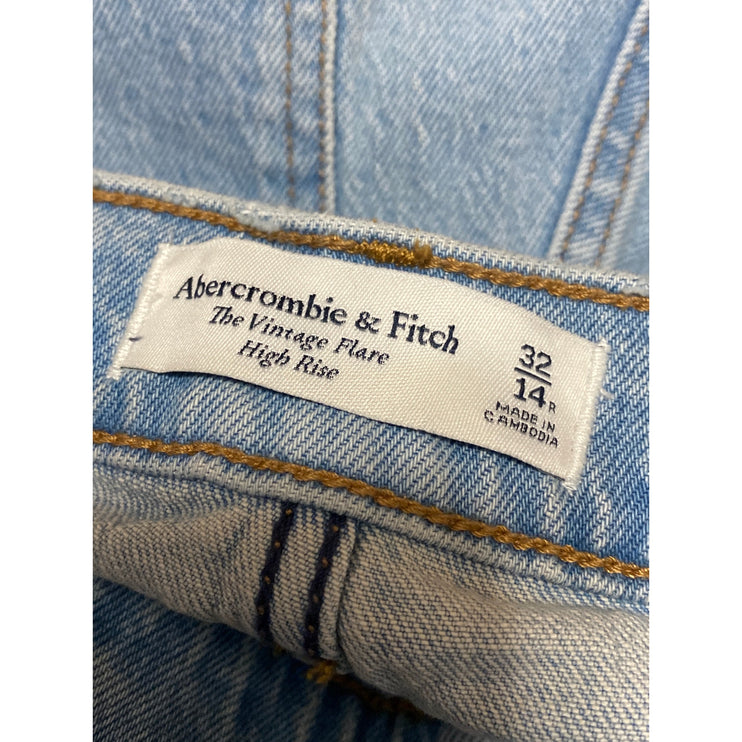 Abercrombie & Fitch Vintage Flare Light Wash High Rise Bootcut Denim Jeans Sz 32