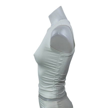 Lululemon Women's White Sleeveless Crew Neck Crop Yoga Athletic Tank Top Size S
